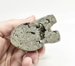 3.34" Polished PYRITE DOG Animal Carving Huanzala mine, Peru T500
