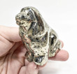 2.87" Polished PYRITE DOG Animal Carving Huanzala mine, Peru T501