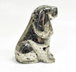 3.11" Polished PYRITE DOG Animal Carving Huanzala mine, Peru T505