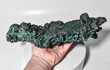 12.20" Shimmering SPARKLY FIBROUS MALACHITE Mindingi Mine, Congo Q761