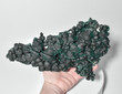 11.41" Excellent FIBROUS MALACHITE FORMATION Mindingi Mine, Congo Q759