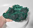 8.07" Excellent Chatoyant Fibrous MALACHITE Mindingi Mine, Congo Q760