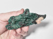 3.93" MALACHITE CRYSTAL CLUSTER With Stand Mindingi Mine, Congo Q745