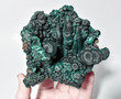 4.44" Chatoyant Fibrous MALACHITE STALACTITE VUG Mindingi Mine, Congo Q739