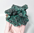 4.44" Chatoyant Fibrous MALACHITE STALACTITE VUG Mindingi Mine, Congo Q739