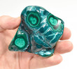 3.38" POLISHED BULLSEYE "Blue" MALACHITE Congo B296