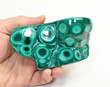 4.25" POLISHED BULLSEYE MALACHITE Congo B312