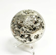 2.63" POLISHED PYRITE SPHERE With Stand Huanzala mine, Peru T524