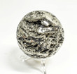 2.67" POLISHED PYRITE SPHERE With Stand Huanzala mine, Peru T526