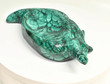 6.88" Polished MALACHITE CROCODILE BOWL Carving Congo CM108