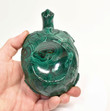 5.19" Polished MALACHITE TURTLE BOWL Carving Congo CM111