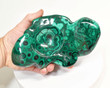 7.55" Polished MALACHITE BOWL Carving Congo CM102