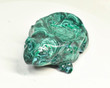 3.85" Polished MALACHITE CHRYSOCOLLA TURTLE BOWL Carving Congo CM115