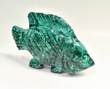 5.15" Polished MALACHITE FISH BOWL Carving Self Standing Congo CM110