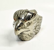 2.91" POLISHED PYRITE EAGLE Bust Carving Huanzala mine, Peru T531
