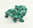 3.18" Beautiful POLISHED MALACHITE LION Animal Carving - Congo CM122
