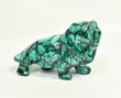 3.18" Beautiful POLISHED MALACHITE LION Animal Carving - Congo CM122