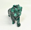 3.46" Beautiful POLISHED MALACHITE LION Animal Carving - Congo CM123