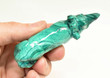 3.50" Beautiful POLISHED MALACHITE LION Animal Carving - Congo CM116