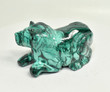 3.34" Beautiful POLISHED MALACHITE LION Animal Carving - Congo CM130