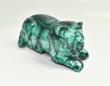 3.34" Beautiful POLISHED MALACHITE LION Animal Carving - Congo CM130