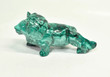 4.29" Beautiful POLISHED MALACHITE LION Animal Carving - Congo CM124