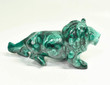 4.29" Beautiful POLISHED MALACHITE LION Animal Carving - Congo CM124