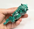 4.29" Beautiful POLISHED MALACHITE LION Animal Carving - Congo CM124