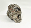 2.83" Polished PYRITE SKULL CARVING Huanzala mine, Peru T541