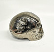 3.26" Polished PYRITE With SPHALERITE SKULL CARVING Huanzala mine, Peru T543