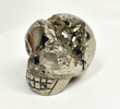 2.51" Polished PYRITE SKULL CARVING Huanzala mine, Peru T539