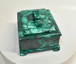 4.40" Polished MALACHITE JEWELRY BOX - Congo CM135