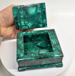4.40" Polished MALACHITE JEWELRY BOX - Congo CM135