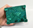 4.40" Polished MALACHITE JEWELRY BOX - Congo CM135