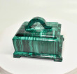 3.70" Polished MALACHITE JEWELRY BOX - Congo CM133