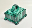 3.58" Polished MALACHITE JEWELRY BOX - Congo CM141
