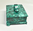 4.17" Polished MALACHITE JEWELRY BOX - Congo CM136