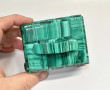 3.62" Polished MALACHITE JEWELRY BOX - Congo CM137