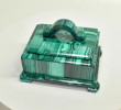 3.62" Polished MALACHITE JEWELRY BOX - Congo CM138