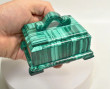 3.66" Polished MALACHITE JEWELRY BOX - Congo CM139