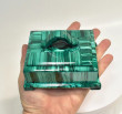 4.56" Polished MALACHITE JEWELRY BOX - Congo CM134