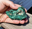 3.03" Beautiful BOTRYOIDAL Sparkly MALACHITE - Congo Q409