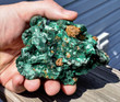 3.93" Beautiful BOTRYOIDAL FIBROUS MALACHITE - Congo Q405