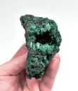 3.50" Chatoyant Fibrous MALACHITE Mindingi Mine, Congo Q813