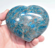 4.21" POLISHED BLUE APATITE Heart Madagascar T618