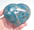 4.21" POLISHED BLUE APATITE Heart Madagascar T618