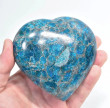 3.81" POLISHED BLUE APATITE Heart Madagascar T621