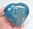 3.81" POLISHED BLUE APATITE Heart Madagascar T621