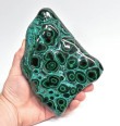 7.67" POLISHED MALACHITE CHRYSOCOLLA Kalukuluku Mine, Congo B314