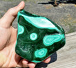 4.44" POLISHED BULLSEYE MALACHITE - Congo A620